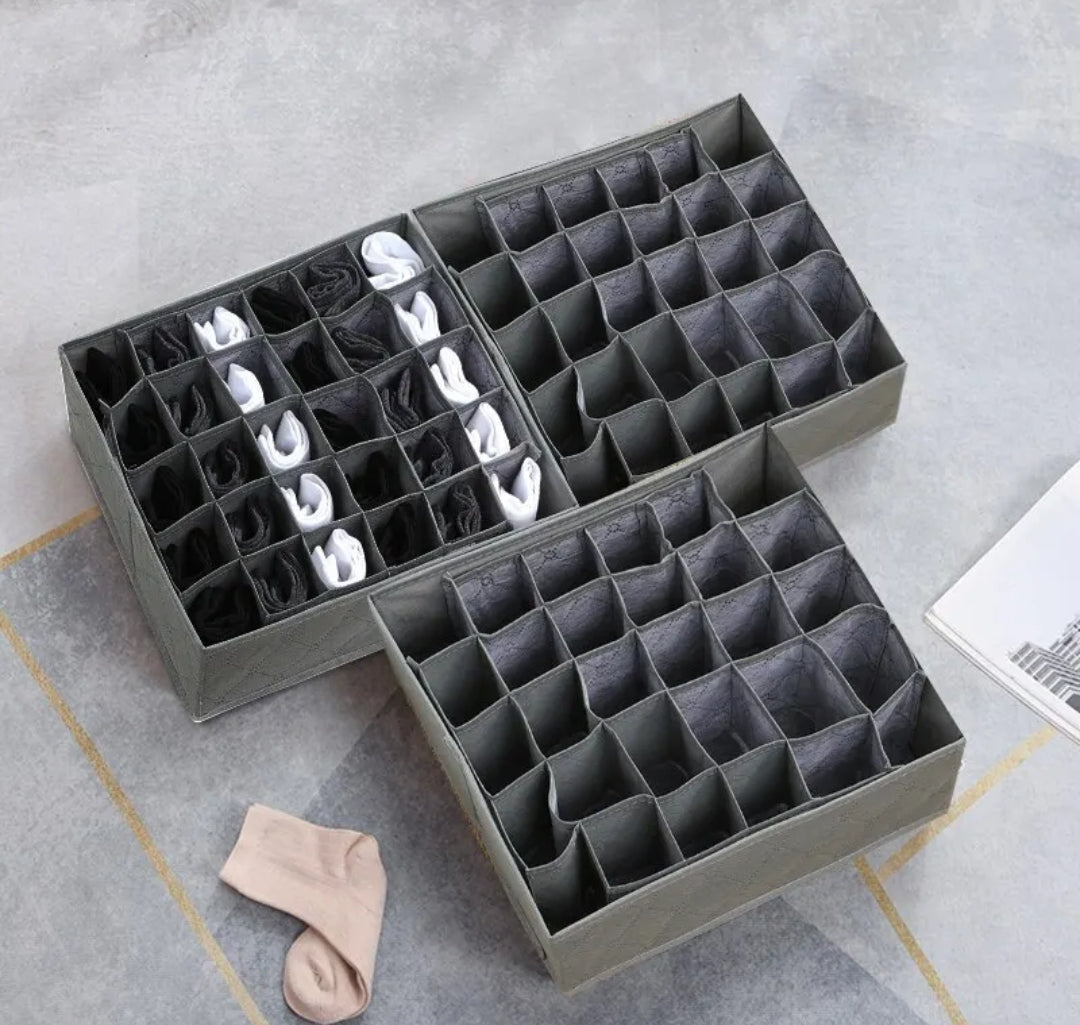 Furaha Finds 30-Grid Innerwear Storage Organizer 