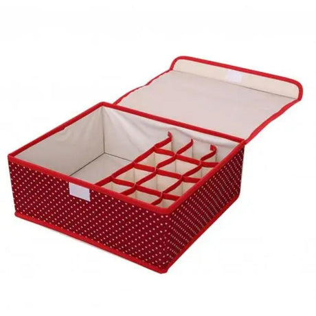13Grid Undergarment Organizer with Lid 3 in 1 Closet Organizer for Bras, Socks, Boxers, and Underwear (31cm x 26cm x 12cm)- Furaha Finds Kenya