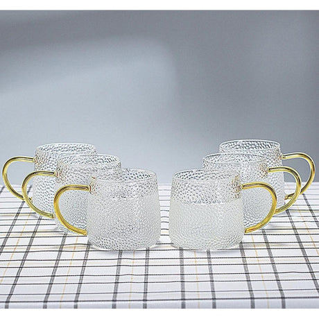 Snowflakes Borosilicate Glass Cups (2pcs) 400ml Stylish & Elegant Clear Cups for Hot Beverages- Furaha Finds Kenya