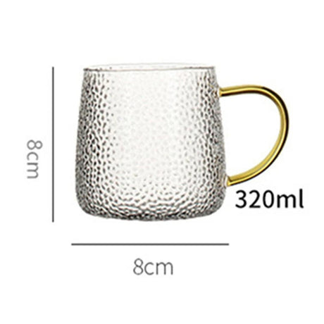 Snowflakes Borosilicate Glass Cups (2pcs) 400ml Stylish & Elegant Clear Cups for Hot Beverages- Furaha Finds Kenya