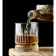 Elysia Stripped Crystal Whiskey Glasses Set of 6 Premium Glasses for Whiskey, Bourbon, and Cocktails- Furaha Finds Kenya