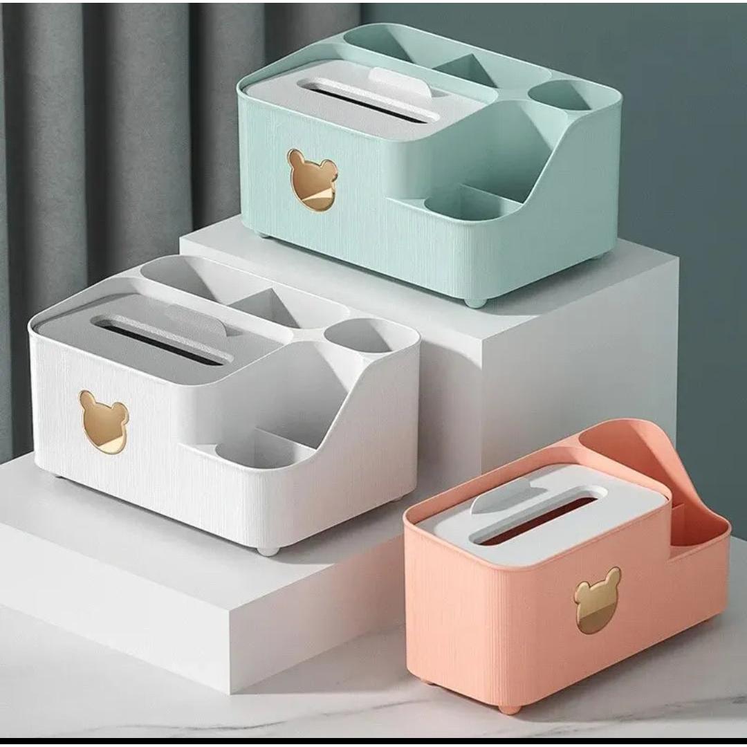 Compact Desktop Storage Box Ideal for Home, Office, and Living Room Organization, Made of Durable PP Material