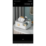 Compact Desktop Storage Box Ideal for Home, Office, and Living Room Organization, Made of Durable PP Material