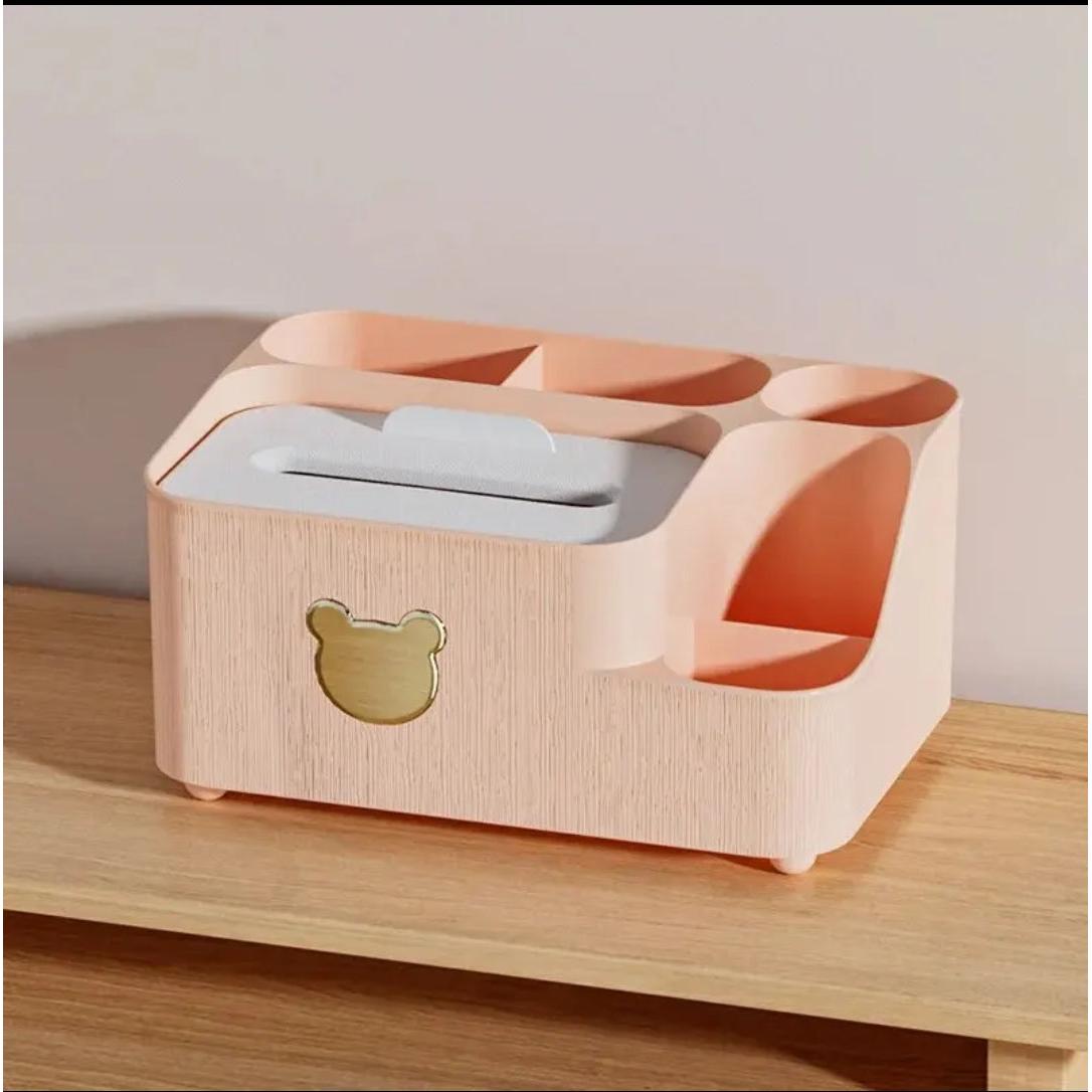 Compact Desktop Storage Box Ideal for Home, Office, and Living Room Organization, Made of Durable PP Material