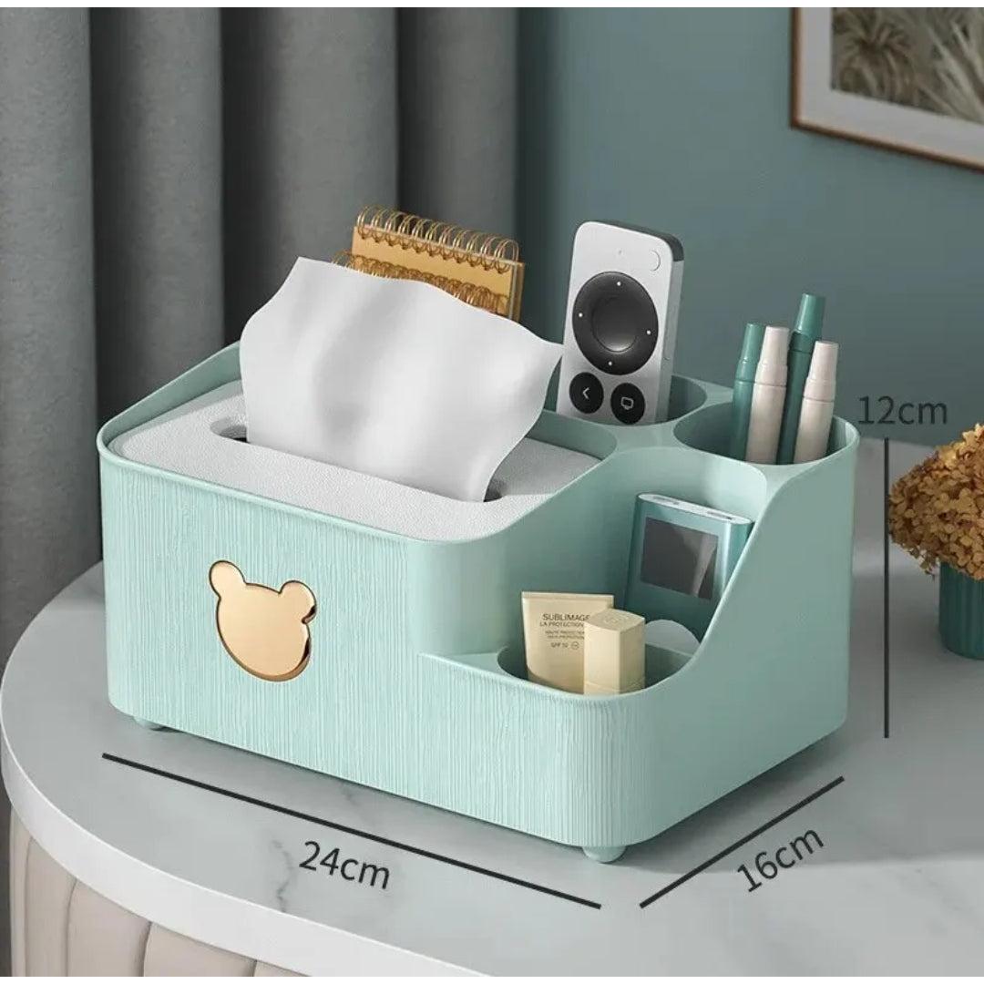 Compact Desktop Storage Box Ideal for Home, Office, and Living Room Organization, Made of Durable PP Material