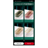 5 Grid Layered Acrylic Cosmetic Organizer Compact Makeup Storage Box for Vanity or Bathroom