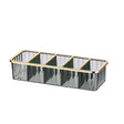5 Grid Layered Acrylic Cosmetic Organizer Compact Makeup Storage Box for Vanity or Bathroom