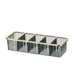 5 Grid Layered Acrylic Cosmetic Organizer Compact Makeup Storage Box for Vanity or Bathroom