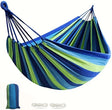 Stripped Outdoor Hammock Heavy Load Bearing, 2 Person Capacity for Camping, Backyard, and Travel