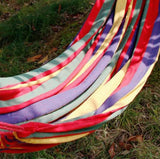 Stripped Outdoor Hammock Heavy Load Bearing, 2 Person Capacity for Camping, Backyard, and Travel