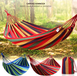 Stripped Outdoor Hammock Heavy Load Bearing, 2 Person Capacity for Camping, Backyard, and Travel