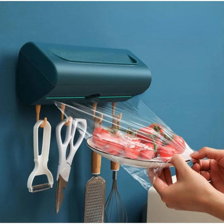 3 in 1 Kitchen Tissue and Cling Foil Dispenser Wall Mounted Roll Holder for Cling Film, Foil, and Paper Towels- Furaha Finds Kenya