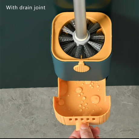 Wall Mounted Long Handle Toilet Cleaning Brush Flexible No Dead Corner Toilet Bowl Cleaner