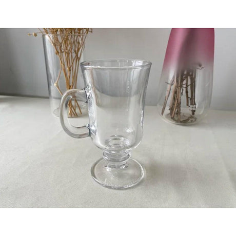 Heat-Resistant Thickened Glass Irish Coffee Cups Transparent, Durable Glassware for Hot Drinks- Furaha Finds Kenya