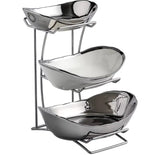 Furaha Finds Nordic Ceramic Fruit and Snack Stand Elegant Multi Tier Display for Home, Kitchen, and Parties
