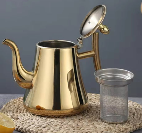 Stainless Steel Teapot with Infusion Set | Perfect for ADT Flowers & Stove Coffee | Safe & Durable Tea Pot- Furaha Finds Kenya