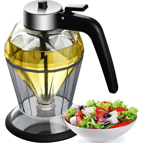 Exquisite Diamond Honey|Oil Dispenser | 200ml Glass + PP | Drip Free Dispenser for Olive Oil, Honey, Vinegar, Liquid Condiments- Furaha Finds Kenya