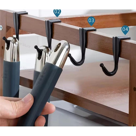 Multilayer Microwave & Multipurpose Stand Storage Shelf with Hanging Hooks & Chopping Board Holder Strong & Durable Organizer- Furaha Finds Kenya