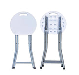 Outdoor Foldable Stools with Table Set  4 Lightweight Portable Folding Stools & Foldable Table.