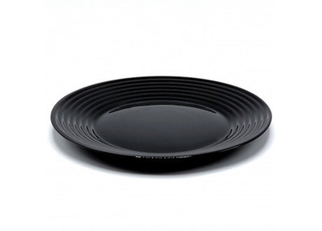 Furaha Finds Luminarc Harena Black Dinner Plate 27cm Set of 6 Pcs Elegant Tableware