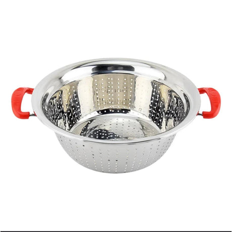 32cm Stainless Steel Drainer/Rice Strainer with Handles for Fruits and Vegetables- Furaha Finds Kenya