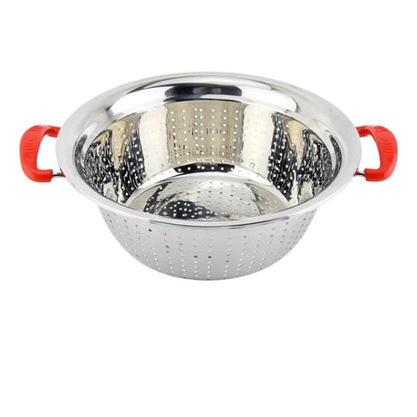 32cm Stainless Steel Drainer/Rice Strainer with Handles for Fruits and Vegetables- Furaha Finds Kenya