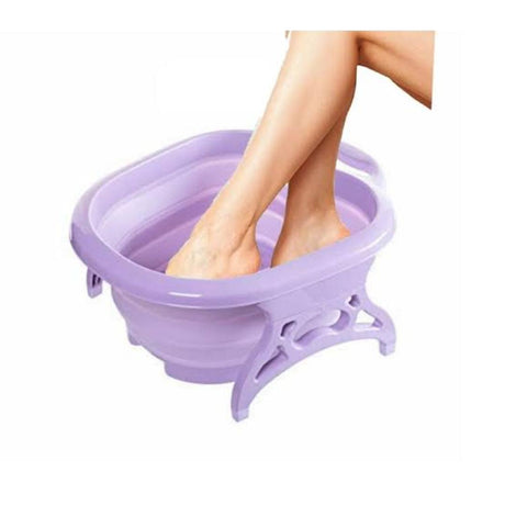 Foldable Sink Foot Tub Soaking Bucket & Massager Basin