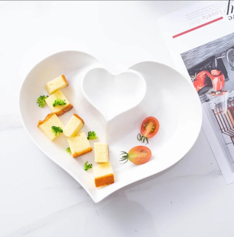 Heart Shaped Ceramic Platter- Furaha Finds Kenya