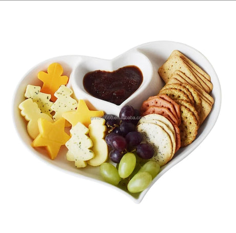 Heart Shaped Ceramic Platter- Furaha Finds Kenya