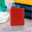 Portable Stainless Steel Whisky Hip Flask Red- Furaha Finds Kenya