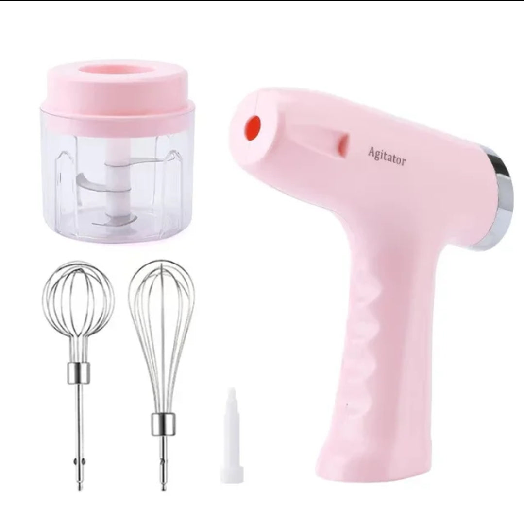 Multifunctional Mixer and Slicer | Durable Plastic & Steel Design | Available in Green, Pink & Blue