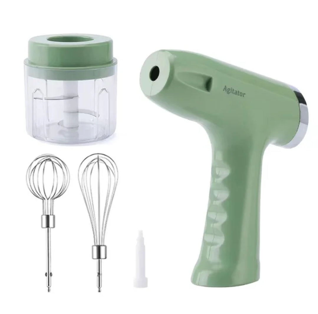 Multifunctional Mixer and Slicer | Durable Plastic & Steel Design | Available in Green, Pink & Blue
