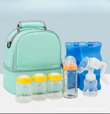 Expressed Milk Storage Pack With Ice Packs & Bottles