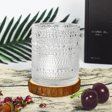 6 Piece Embossed Water/Juice Glass Set- Furaha Finds Kenya
