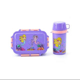Kids Snack Set 3 Compartments with Bottle Cup Spoon & Dish
