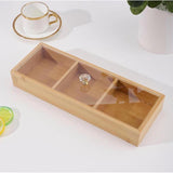3 Slot Wooden Tea Bag & Candy Organizer Stylish Storage Solution- Furaha Finds Kenya