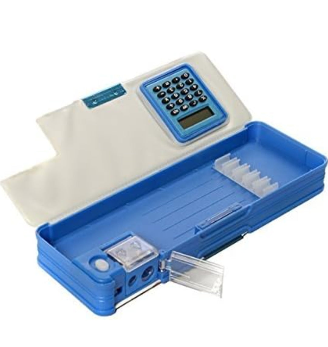 Furaha Finds Multipurpose Kids Pencil Box with Dual Sharpener  Compact and durable stationery storage case with multiple compartments for school and home use.