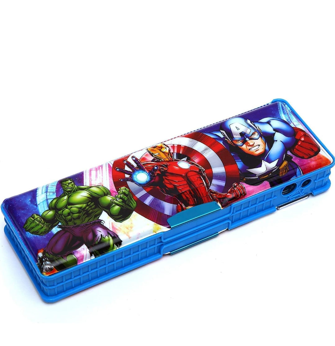 Furaha Finds Multipurpose Kids Pencil Box with Dual Sharpener  Compact and durable stationery storage case with multiple compartments for school and home use.