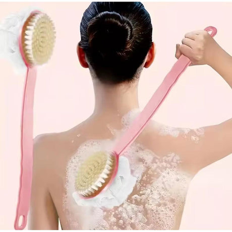 Long Double Sided Bathing Brush for Exfoliating & Back Scrubbing- Furaha Finds Kenya