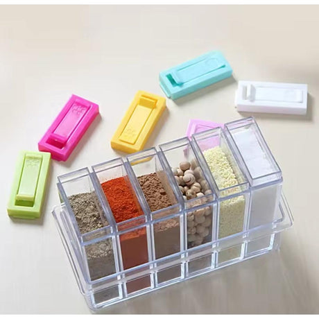 6Piece Clear Acrylic Seasoning Cans Set- Furaha Finds Kenya