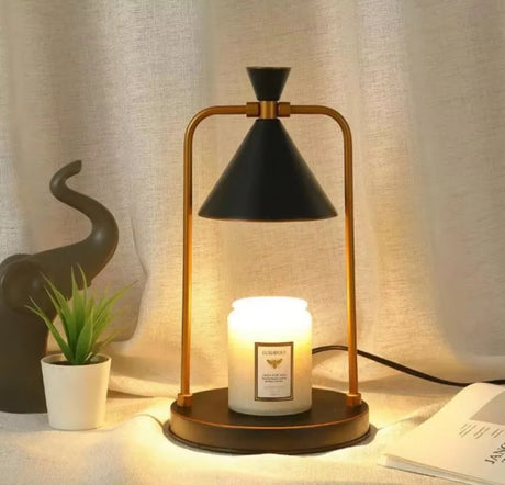 Furaha Finds electric candle warmer with 2 bulbs for safe and efficient wax melting. Available in maroon silver white and black