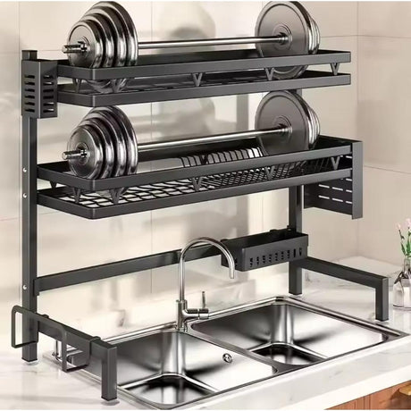 2 Layer Over the Sink Dish Drainer |Space Saving & Practical- Furaha Finds Kenya