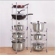 5 Layer Pot and Pan Rack Stainless Steel & Plastic- Furaha Finds Kenya