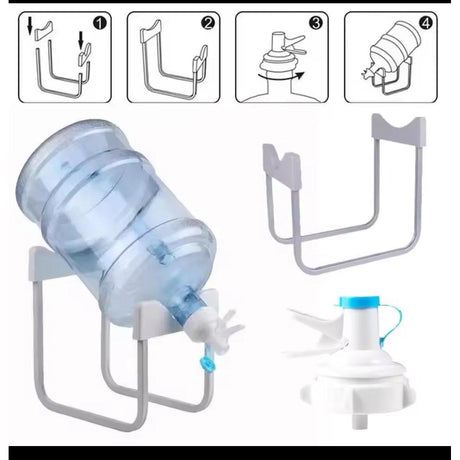 Grey Detachable Water Stand and Dispenser Pump Easy to Use & Portable- Furaha Finds Kenya