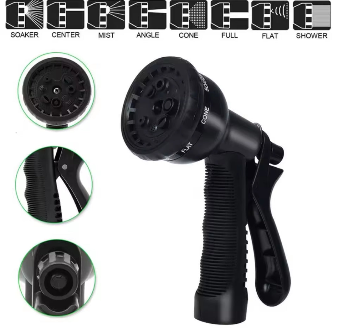 Furaha Finds telescopic hose and water gun kit expandable and durable with high-quality ABS plastic aluminium and 5000D polyester braiding