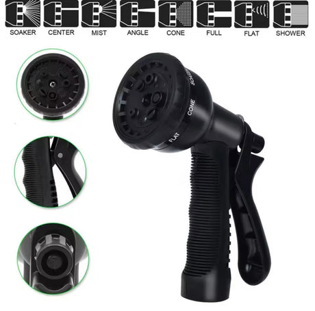 Furaha Finds telescopic hose and water gun kit expandable and durable with high-quality ABS plastic aluminium and 5000D polyester braiding
