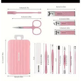 12 in 1 Pedicure Manicure Nail Set Complete Grooming Kit for Hands and Feet- Furaha Finds Kenya