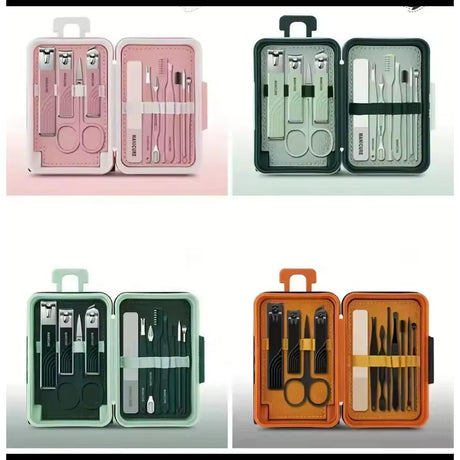 12 in 1 Pedicure Manicure Nail Set Complete Grooming Kit for Hands and Feet- Furaha Finds Kenya