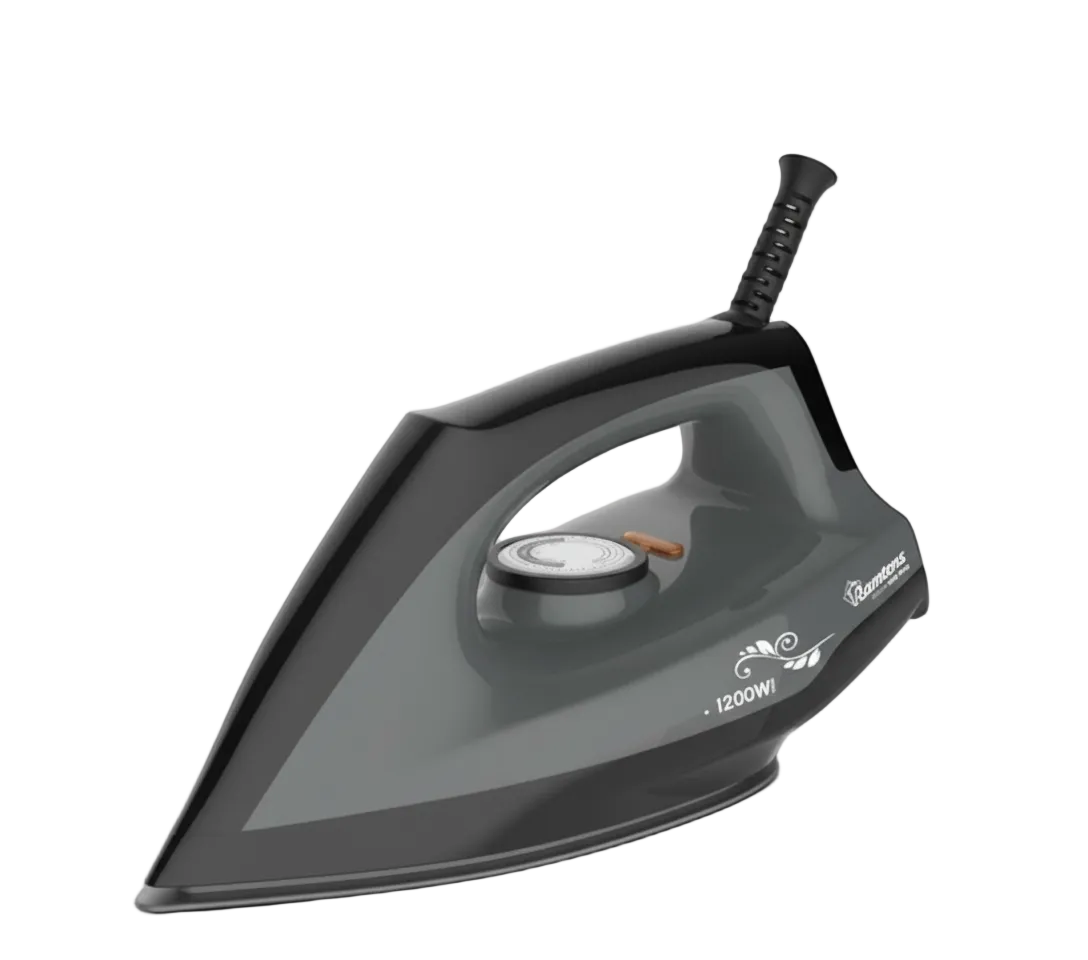 Grey Dry Iron RM/692 – 1100–1300W Non-Stick Soleplate Electric Iron