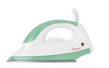 White and Green Dry Iron RM/180 – 1100W Stainless Steel Soleplate Electric Iron